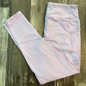 Til You Collapse Light Pink Leggings